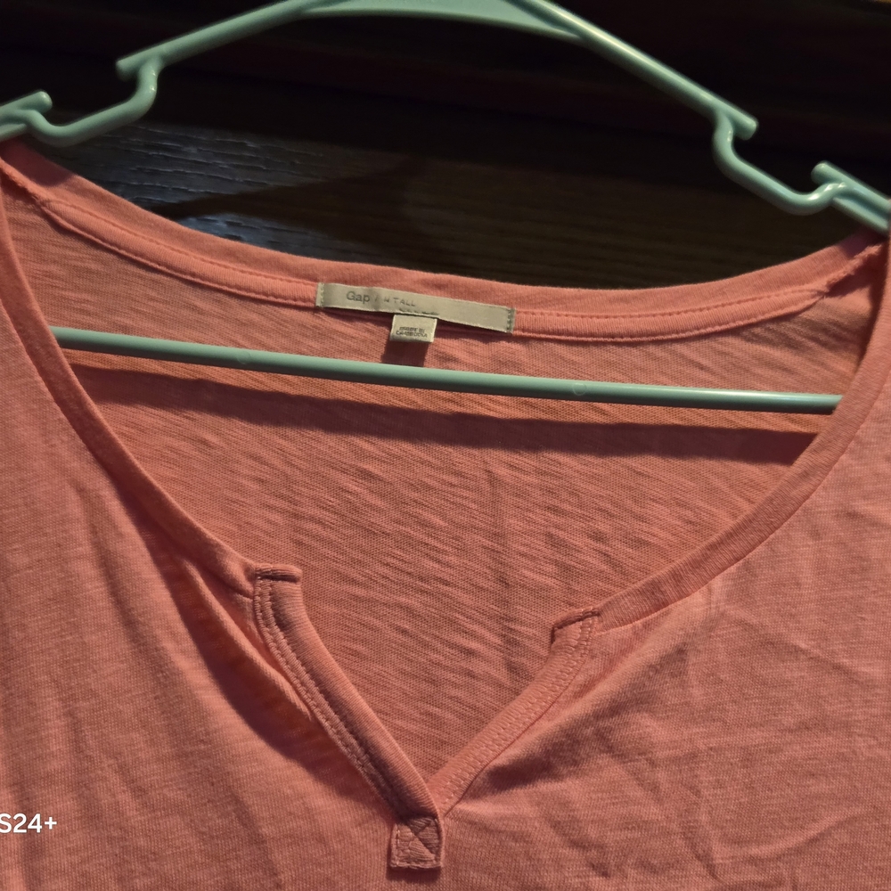 Pink V-Neck Long Sleeve Top - Picture 7 of 13